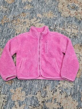 The Children's Place Pink Plush Zip-Up Puffer Jacket
